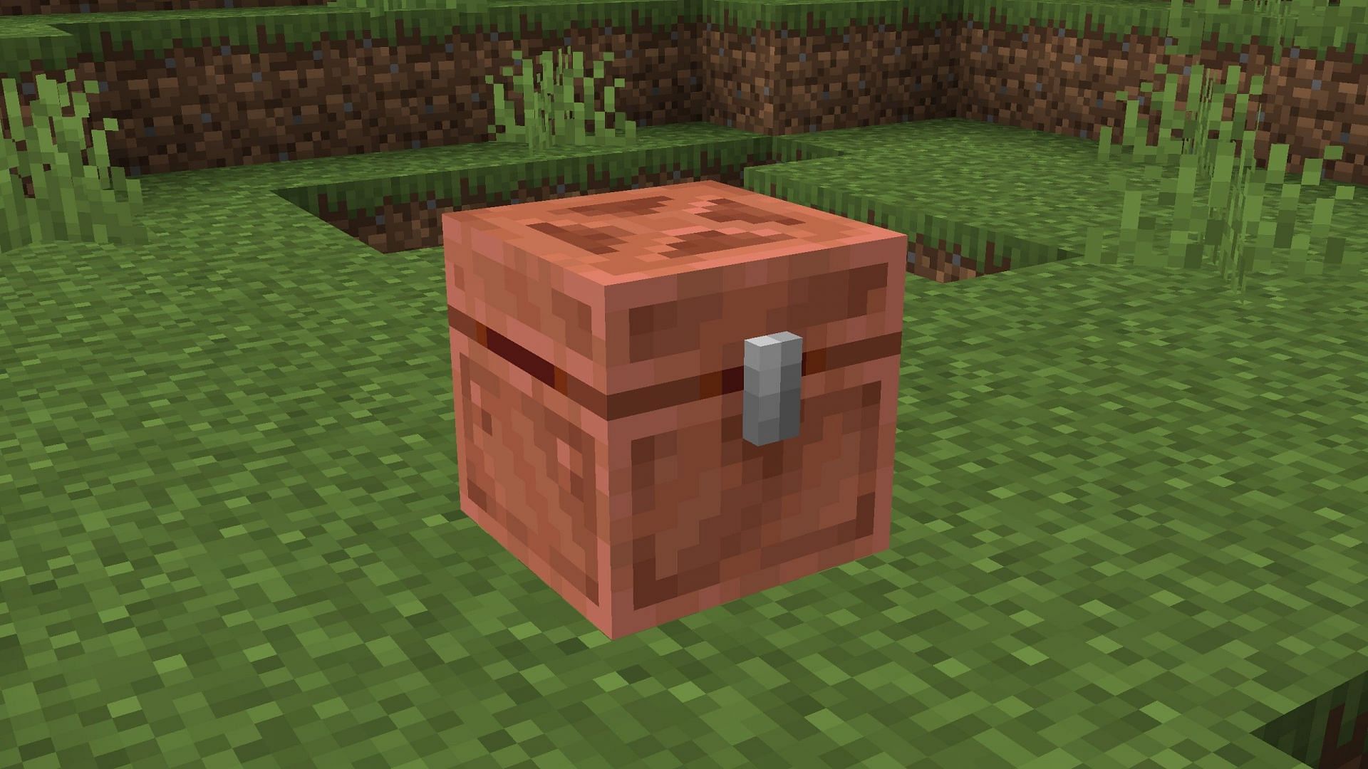 Copper chest is a brand new storage system that copper golems can interact with (Image via Sportskeeda Gaming || Mojang Studios)